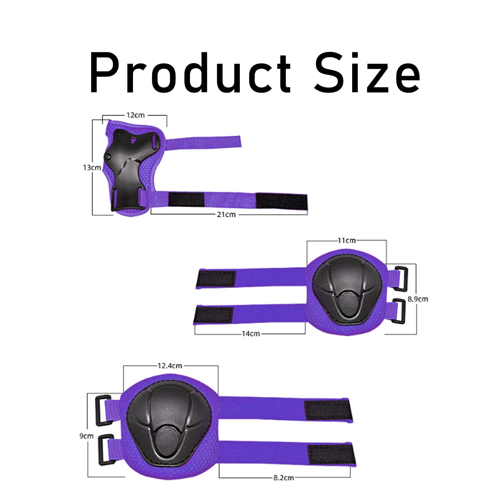BESTSKY 7 Pcs Kids Helmet and Protective Gear Set,Toddler Helmet with Knee Pads,Elbow Pads,Wrist Guards for Skateboarding,Cycling,and Scooters,Purple