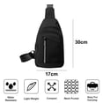 thumbnail image 2 of Bolso nuevo de pecho, bolso de pecho de nailon impermeable para hombre, 2 of 5