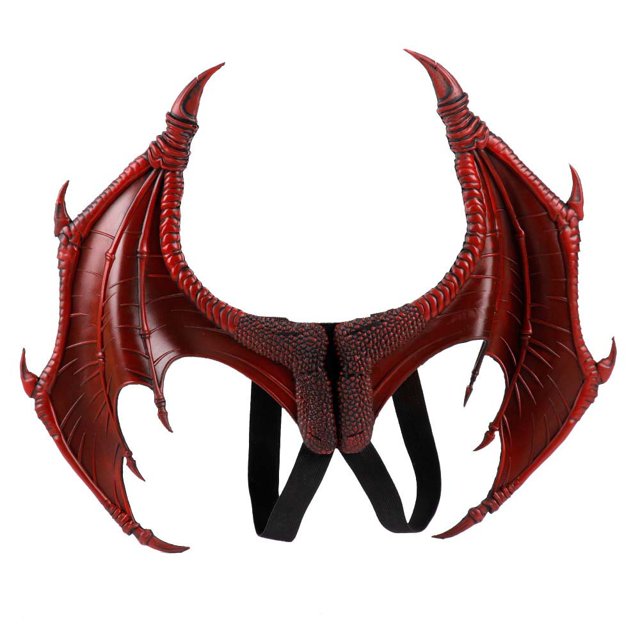 Halloween Carnival Niños Niños Halloween Carnival Cosplay Disfraz Demon Dragon Wings Adultos Niños Cosplay Dragon Wings (Rojo M) JAMW Sencillez
