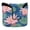Lily Flower and Lotus Leaf, variant on Haosy Neon Dollar Bills Golf Mallet Putter Cover Strong Magnetic Leather Golf Club Headcover Closure