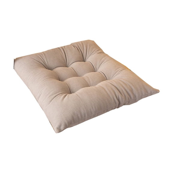 Corduroy Chair Cushion 18x18x1 Inch Office Dining Seat Pad Non-Slip Home Decor Sofa Stool Pad for Indoor Use