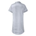 thumbnail image 2 of PEASKJP Nightgowns For Women Plus Size Nightgowns Womens Short Sleeve Sleepwear Comfy Loungewear Plus Size Night Shirt (Grey,XXL), 2 of 4