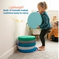 thumbnail image 6 of ECR4Kids SoftZone Round Floor Cushions with Handle, Flexible Seating, Contemporary, 6-Piece, 6 of 10