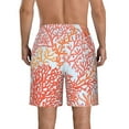 thumbnail image 3 of Disketp Men'S Swim Trunks Hawaiian Breathable Surf Beach Swimsuits Mesh Lining Beach Shorts With Pockets-Corals, 3 of 9