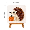 thumbnail image 2 of Fall Decoration Sea Glass Diy Kit with 4X4 Inch Canvas and Wooden Easel, Thanksgiving Table Decor Autumn Decorations for Home Centerpiece, Craft Kit for Fall Gift and Table Decor, 2 of 6