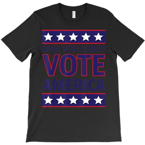 Every Vote Counts Vote America Political Election Day Civic Duty Quote H13351 Unisex T-Shirt, Up to 5XL Available