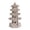 Light Gray, variant on QSTDGVPW Chinese Style Pagoda Resin Lantern Garden Sculpture Solar Powered Outdoor Statue Dark Gray