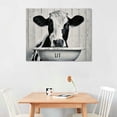thumbnail image 2 of Orinice Cow Fine Art Aesthetic Poster & Print Wall Painting for Home Office Decor, Canvas Prints Living Room Bedroom Wall Art, Set of Pictures 16x12in, 2 of 6