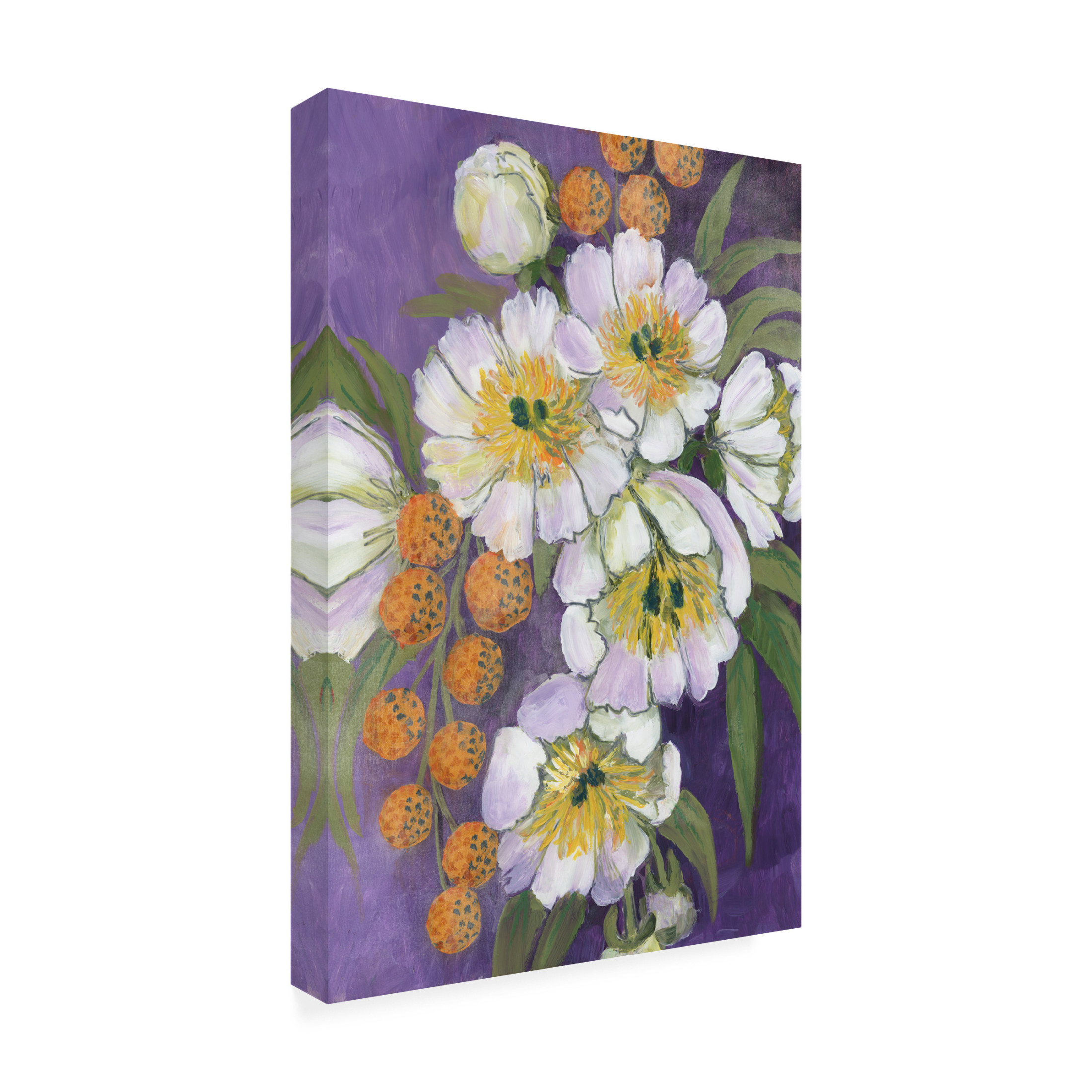 Trademark Fine Art Rosana Laiz Blursbyai Choi painterly bouquet Canvas Wall Art