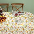 thumbnail image 3 of Spring Tablecloth, Waterproof Floral Table Cloth, Oval 60 x 84 inch, Fabric Table Cloth for Dining, Holiday, Parties, Picnic, indooor, Outdoor, 3 of 6