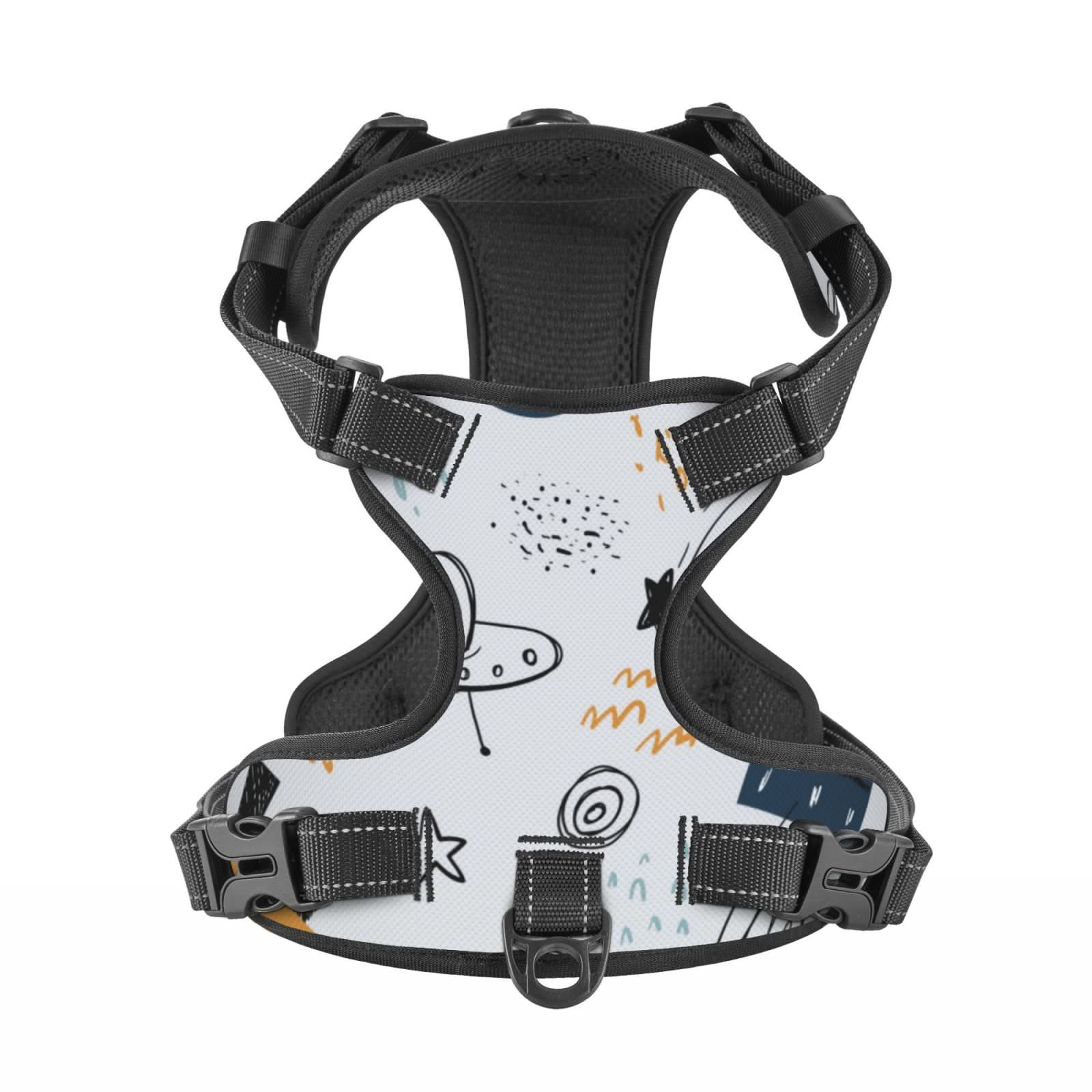 thumbnail image 4 of Gaeub Cartoon Planets Gaeub Cartoon Planets No Pull Dog Harness, Secure and Adjustable Pet Vest for Outdoor Activities - Large, 4 of 9