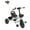 White, variant on Tricycles for Boys and Girls, Kids Tricycle with Parent Push Handle, Trike with Backrest and Safety Belt