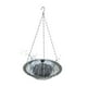 thumbnail image 1 of Baño para pájaros colgante con bomba de fuente solar para jardín y césped al aire libre Gris, 1 of 9