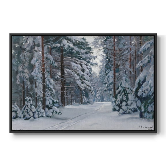 Vintage Landscape-CCLXVII By Wexford Home Framed in Black Wood Gallery Wrapped Canvas 17 in. x 25 in.