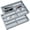 Gray-8 Grids, variant on Stackable Glasses Storage Tray Black 8 Grids, 2 Count