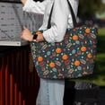 thumbnail image 4 of Wukai Autumn with Pumpkins Print Zipper Bag,large Beach Tote Bag,Waterproof Sandproof Bag,Grocery and Picnic Tote Travel Bag, 4 of 5