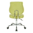 thumbnail image 4 of Sunnydale Office Chair in Basil Green Fabric with Chrome Base, 4 of 5