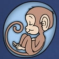 thumbnail image 2 of CafePress - Monkey Boy Maternity Dark T Shirt - Maternity Dark T-Shirt, 2 of 3