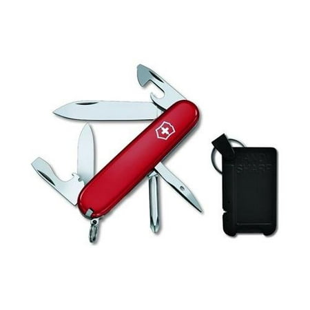 Victorinox 59112 Tinker Knife and Sharpener Set, : Large blade, small blade, Phillips screwdriver, can opener with small screwdriver (also for Phillips.., By Swiss