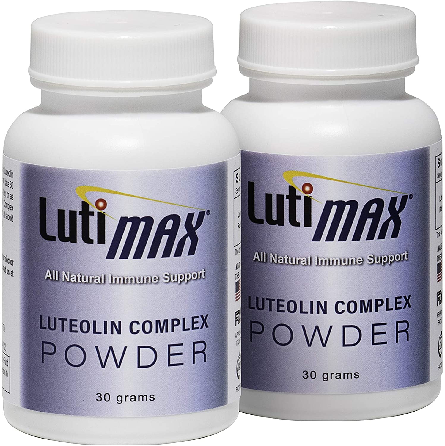 LutiMax Luteolin Complex Powder w/ Rutin 2 Pack Brain & Immune Support