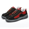 thumbnail image 2 of de seguridad trabajo con punta de material nti-aplastamiento de material cuero para hombres y mujeres Calzado libre transpirable informal r EU 41 US 8.5 UK 7.5 DYNWAVEMX Zapatos con punta de acero, 2 of 8