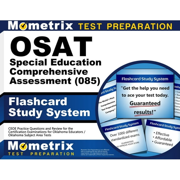 Osat Special Education Comprehensive Assessment (085) Flashcard Study System : Ceoe Practice Questions and Review(Cards)