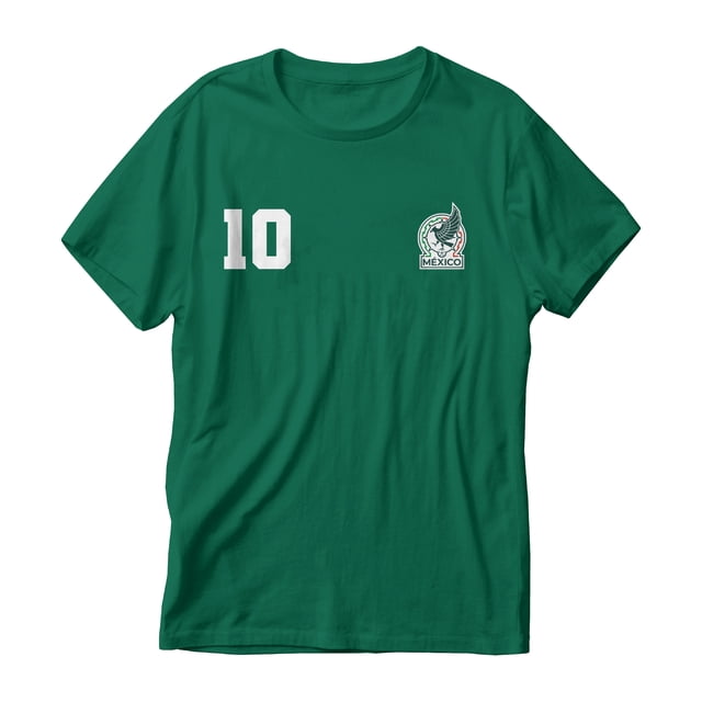 Playera Fifa México para Niña, Cuello Redondo Manga Corta Blanco Talla 12