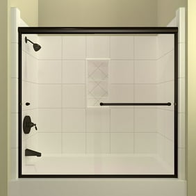 Arizona Shower Door Leser Bypass Semi Frameless Shower Door