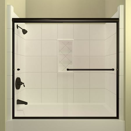 Arizona Shower Door Leter 60 X 57 38 Bypass Semi Frameless Tub