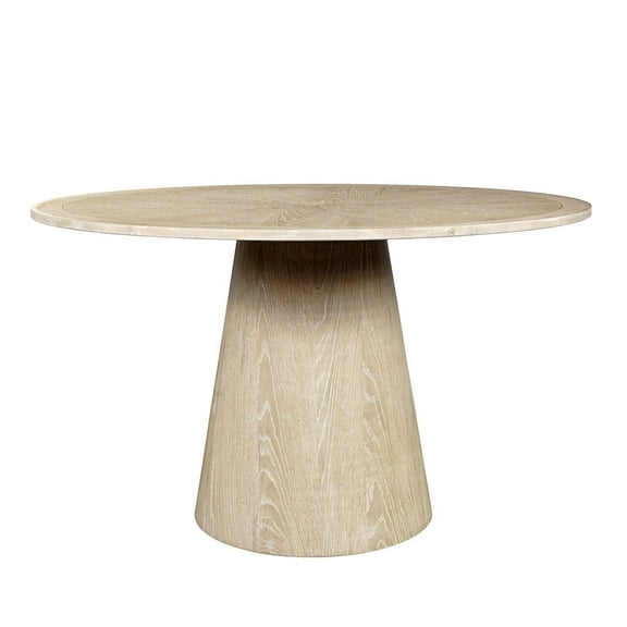 Jofran Bonn Mid-Century Modern 50" Round Pedestal Dining Table