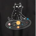 thumbnail image 3 of Instant Message - Cat Solar System - Toddler & Youth Crewneck Fleece Sweatshirt, 3 of 6