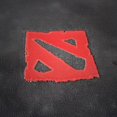 thumbnail image 2 of Parche con el emblema de DOTA 2 con licencia oficial bordado en rojo, 2 of 5