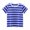 Blue, variant on Esaierr Baby Boys Girls Short-Sleeved T-Shirts Stripe Cotton Unisex Tops Summer Crewneck Tees Shirt for Kids 1-9 Years