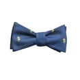 thumbnail image 1 of SummerTies Lightning Bow Tie - Navy, Woven Silk, Adult Tie Yourself Bow Tie, 1 of 3
