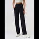 thumbnail image 4 of Pantalones Anchos y Cómodos para Mujer, con Bolsillos Grandes, para Fitness, Yoga y Deportes Casuales. Negro Extendido L, 4 of 8