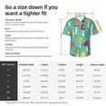 thumbnail image 5 of Kll Men'S Hawaiian Shirt Short Sleeve Button Down Beach Shirts-Mushrooms, 5 of 7