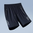 thumbnail image 4 of Mens Shorts Clearance Sports Elastic Waist Solid Shorts Mens Shorts Denim XXXXXXXL, 4 of 7