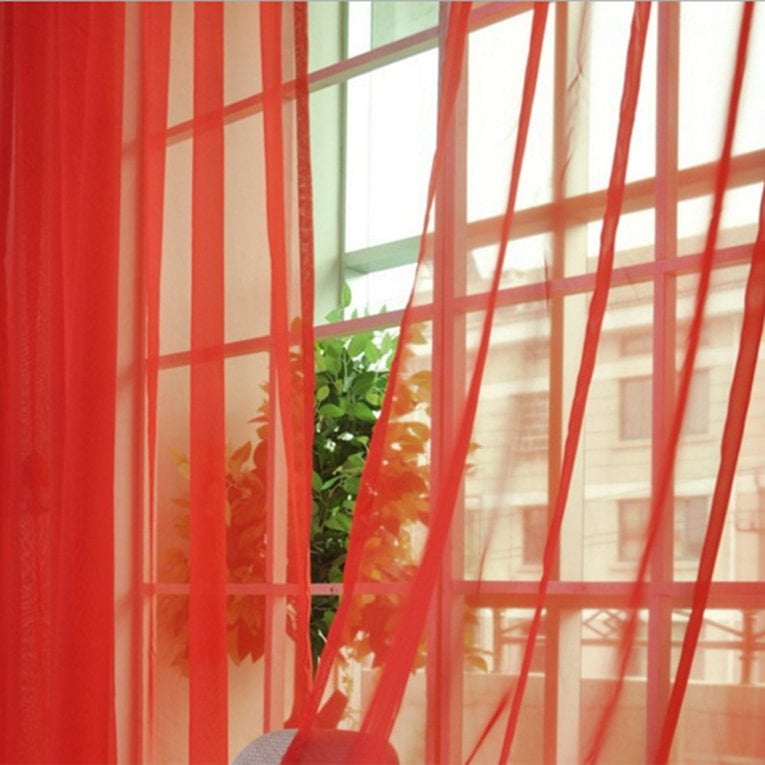 Fashcool Modern Design Solid Color Curtain Panel Curtains For Home Kitchen Living Room Bedroom Tulle Curtain For Window Decoration Deals For 2018