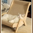 thumbnail image 5 of Fairela™ Scratch-Resistant Woven Sisal Cat Lounger – Elevated Sofa Bed with Wooden Frame for Cats & Small Dogs, 5 of 9