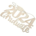 thumbnail image 3 of IBASETOY Khaki Wood Graduation Party Sign Decor for Photo Booth and Wall Hanging, 3 of 8