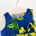 thumbnail image 3 of Girls Holiday Summer Floral Lemon Dress, 3 of 5