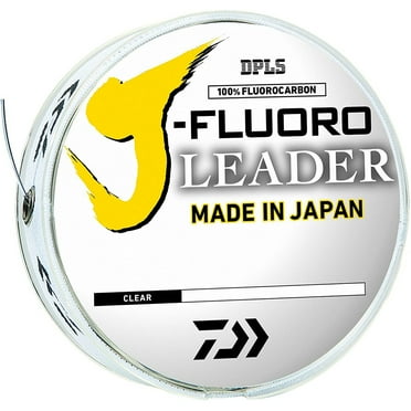 Daiwa 100 Yard 100% Fluorocarbon J-Fluoro Fishing Leader - 6 lb. Test - Clear