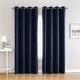 thumbnail image 1 of kurtrusly 2 Pcs Rideaux Occultants pour Foncé et Confortable dans n'Importe Quelle Pièce Couleurs Simples et Pures Bleu Violacé 132*160, 1 of 6