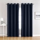 thumbnail image 1 of Billuyoard Cortinas opacas de 2 piezas para un ambiente oscuro y acogedor en cualquier habitación Cortinas de aislamiento térmico Sombras de ventana azul violáceo 132*160, 1 of 6