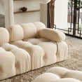 thumbnail image 3 of Modular Sectional Sofa Modern Four Seater Wide Couch Sectional for Living Room Bedroom Apartment Tan, 3 of 5