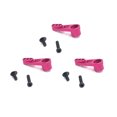thumbnail image 2 of Vogacara 3 piezas RC Car Steering Gear Arm 25T Metal Servo Arms Accesorios automotrices Reemplazo para WL Toy 12427 Pink Type3 NO3, 2 of 6