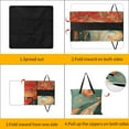 thumbnail image 3 of Mushroom Butterfly Flower Waterproof Picnic Blanket with Foldable Zipper, Suitable for Outdoor Use, Suitable for Travel, Camping, Beaches, Parks, Grasslands, Picnic Blanket Accessories, 3 of 7