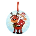thumbnail image 1 of onlyliua Ofertas Flash Decoraciones Navideñas 2021 Feliz Navidad Decoración de Madera para Bodas y Fiestas Nuevo Colgante Navideño, 1 of 1