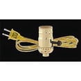 thumbnail image 2 of B&P Lamp® Complete Brass Turn Knob Socket W/8 Ft. White Cord, 2 of 2