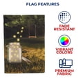thumbnail image 5 of America Forever Mason Jar Fireflies House Flag 28 x 40 inches Summer Night Swing Spring Forest Double Sided Seasonal Yard Outdoor Decorative Magical Firefly House Flag, 5 of 5